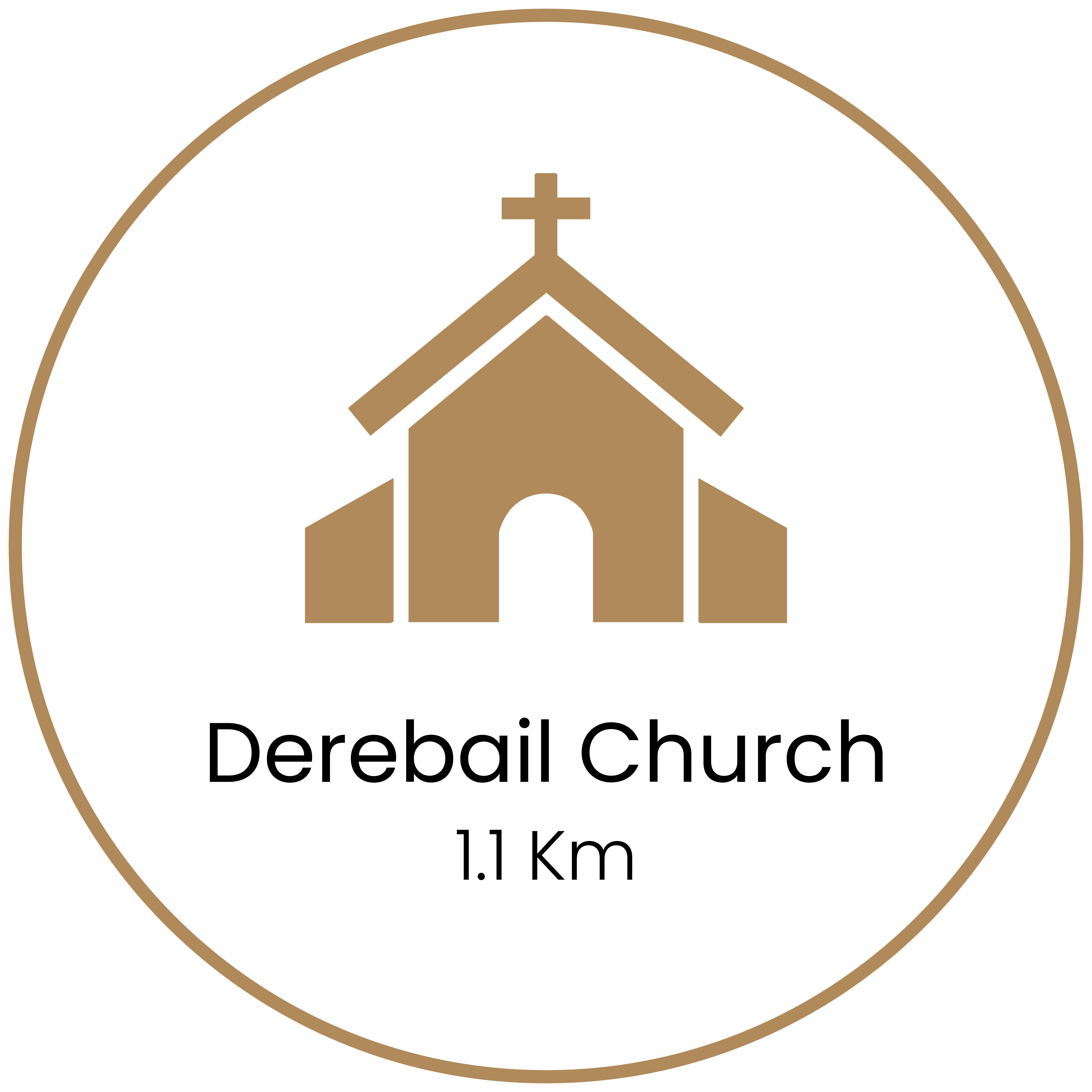 Derebail Church - 1.1 Km