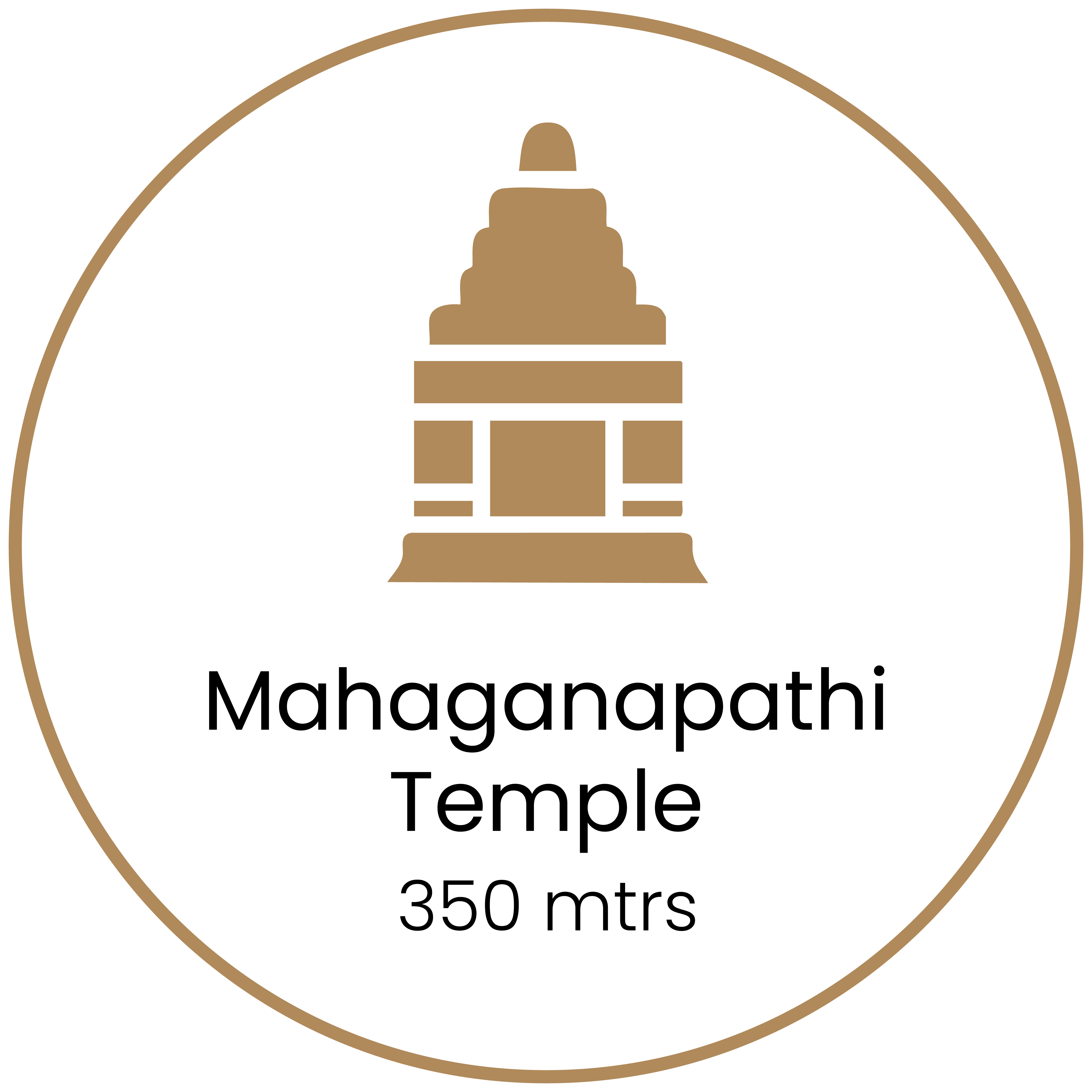Mahaganapathi Temple - 350 mtrs